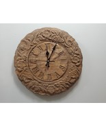 Carved Wood Clock - 100% Real Wood Carvings - $1,147.13 MXN