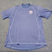 Minnesota Twins Shirt Cool Fit Men XL Blue Short Sleeve Athletic ALO - £13.11 GBP