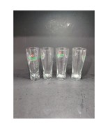 Heineken Light Beer Glasses, Set of 4, Red Star Design, 7.25&quot; Tall, Glas... - $526.87 MXN