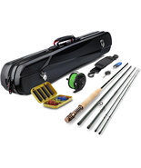 Fly Fishing Rod &amp; Reel Combo Kit 4-Piece Carbon Rod, 12 Flies, Travel Case - €120,11 EUR