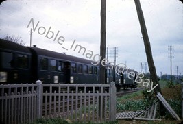 1950 Passenger Train Thru Countryside France Red-Border Kodachrome Slide - £2.96 GBP