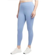 Danskin Womens Leggings Blue High-Rise Pockets Moisture Wicking Lightweight - $50.59 CAD