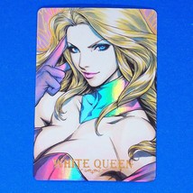 Marvel X-Men White Queen Holo Rainbow Holo Gold Foil Character Trading Card A - £15.97 GBP