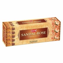 Hem Sandal Rose Incense Stick Natural Hand Rolled Fragrance Agarbatti 120 Sticks - £14.12 GBP