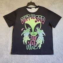 Black Don&#39;t Be Sad Be Rad Space Alien T Shirt Men&#39;s Size Small - £9.87 GBP