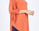 Zenana Self Split Tie Top Ash Copper - $27.00
