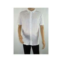 Mens Stacy Adams Italian Style Knit Woven Shirt Short Sleeves 3128 Pure White image 6
