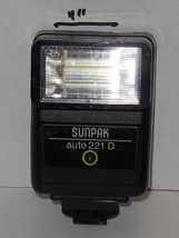 SUNPAK AUTO 221 D CAMERA FLASH for Nikon Film Cameras - $35.30