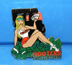 Hooters Restaurant Owl Club C ASIN O Money Girl Spokane Wa Washington Lapel Pin - £23.67 GBP