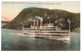 Washington Irving Anthony Nose &amp; Hudson River Steamer Postcard - £7.08 GBP