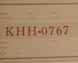 Vintage CB Ham radio Amateur Card KHH 0767  - $4.94