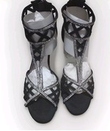 2 Lips Too Womens Elegant Zip Back Dress Shoes Black/Rhinestone 7.5 - $21.77 CAD