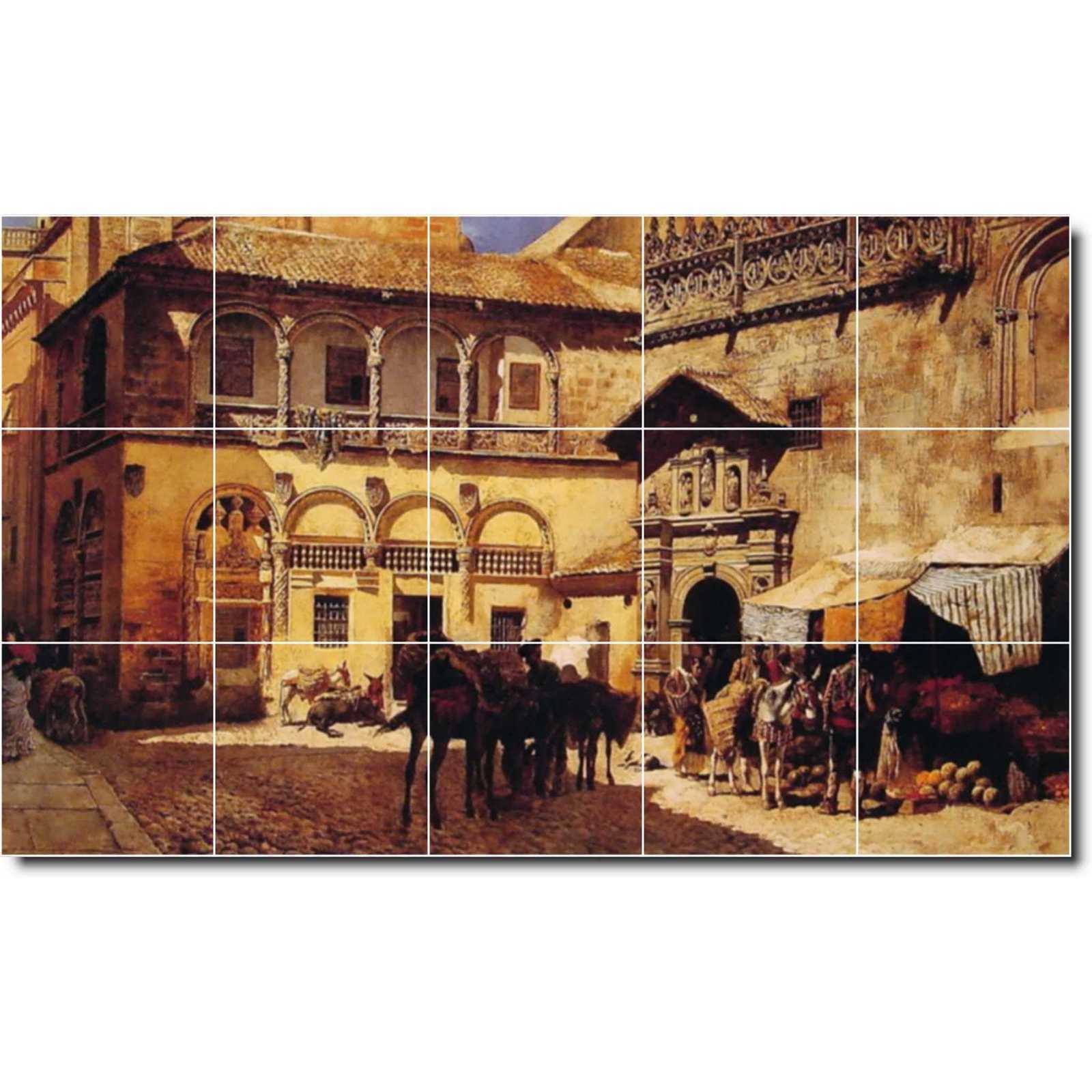 Weeks edwin market square in front of the sacristy and doorway of the cathedral granada2