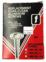 1785C Dura-Clean 9 x1 Aluminum Replacement SCREWS - 400Pk - £29.30 GBP