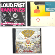 Ramones Buzzcocks Green Day 3 Punk CD Lot Loud Fast Hits Best Operators Dookie - £22.78 GBP