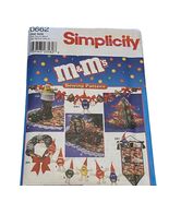 Simplicity #0662 M&amp;Ms Christmas Decor Sewing Pattern New Uncut - €9,82 EUR