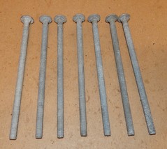 5/16&quot; x 6 1/2&quot; Carriage Bolts 18 TPI Steel Galv Button Head 7ea Grade 2 ... - £7.49 GBP