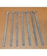5/16&quot; x 6 1/2&quot; Carriage Bolts 18 TPI Steel Galv Button Head 7ea Grade 2 ... - £7.47 GBP