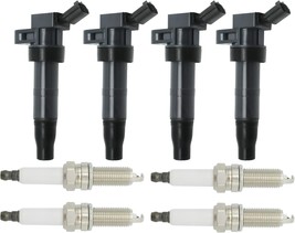 Ignition Coil Pack UF647 and Iridium Spark Plugs 273002G700 Fits For 201... - $83.93