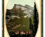 Banff Springs Hotel Alberta Canada Embossed Faux Frame Postcard N22 - £3.08 GBP