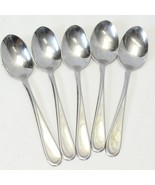 Oneida Flight Oval Soup Spoons 6 3/4&quot; Stainless  Lot of 5 - €22,69 EUR