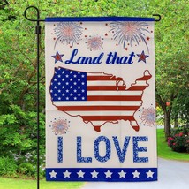 Land That I Love Patriotic Garden Flag ,12&quot; x 18&quot; - £10.16 GBP