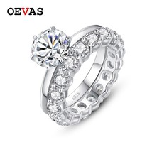 Rats moissanite bridal rings set top quality 100 925 sterling silver engagement wedding thumb200