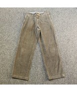 Gap Corduroy Pants Men&#39;s 34x32 Khaki Brown 1969 Chinos Flat Front Clean ... - £15.55 GBP