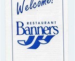 Banners Restaurant Menu Route 16 North Conway New Hampshire 1996  - $15.84