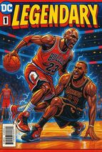 Michael Jordan  Comic Poster Art Print Metal Sign 12x8in Limited Stock B... - $34.72 CAD