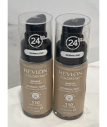 2 Revlon Colorstay Makeup Foundation Normal / Dry SPF 20 - 110 Ivory - 1 oz - $301.96 MXN