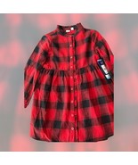 GAP Kids Girls Small 6 6X Dress Long Sleeve Buffalo Plaid Button Down El... - $14.88 CAD