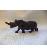 Reference  (002) African Shona Tribe Carved  Stone Rhino Sculpture - $25.08