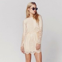 Jetset Diaries Verona Dress Lace Blush Creamy Nude Sz XS Summer Wedding ... - £51.57 GBP