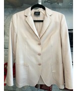 Akris Bergdorf Goodman Rosa Cachemira Y Seda Blazer Talla 8 - $444.41