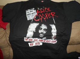 Alice Cooper- 2015 VIP Sick, sick Fans of Alice Cooper T-Shirt ~Never Wo... - $33.00