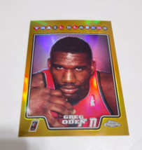 Greg Oden Trail Blazers 2008-09 Topps Chrome Gold Refractor Rookie Card #13/50 - £77.90 GBP