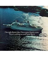 Royal Viking Line Fjords Cruise Ship 1980 Advertisement Vintage Nautical... - €25,75 EUR