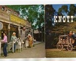 Knotts Berry Farm Tri-Fold Advertising Card Buena Park California - £14.24 GBP