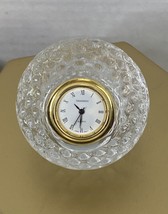 Lead Crystal Golf Ball Desk Clock Shannon Crystal Brand. - £10.48 GBP