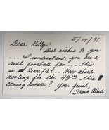 Frankie Albert (d. 2002) Signed Autographed Vintage 3x5 Index Card - $20.71 CAD