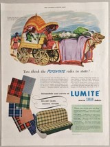 1950 Print Ad Lumite Woven Saran Fabric Auto Seat Covers Chicopee Mfg - £13.36 GBP
