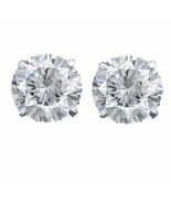 2.50Ct Round Cut VVS1/D Simulated Solitaire Stud Earrings 925 Sterling S... - $48.40