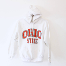 Vintage The Ohio State University OSU Buckeyes Hooded Sweatshirt Medium - £52.71 GBP