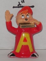Vintage 1983 Alvin And The Chipmunks Alvin Playing Harmonica 2.5&quot; Pvc Figure Htf - £19.35 GBP