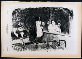 Forain, At the Theatre &amp; Valadon Catherine Drying French Photogravure Print 1939 - £5.18 GBP