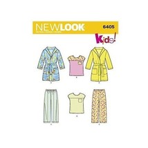New Look Sewing Pattern 6405 Robe Pajamas Top Pants Toddler Size 1/2-4 - $8.99