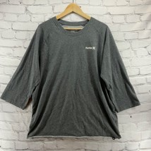 Hurley Nike Dri-Fit Shirt Mens Sz XL T-Shirt Top Athletic Gray - $15.84