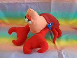 Walt Disney Store Little Mermaid Sebastian Crab Plush Toy 12&quot; - £13.40 GBP