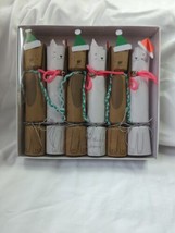 NIB Meri Meri Cat Dog Christmas Holiday Party Crackers Set Of 6 Mustaches - £24.68 GBP